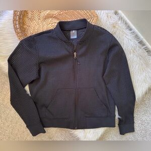 Calia by Carrie Underwood Black Mesh Bomber Jacket
Size Small